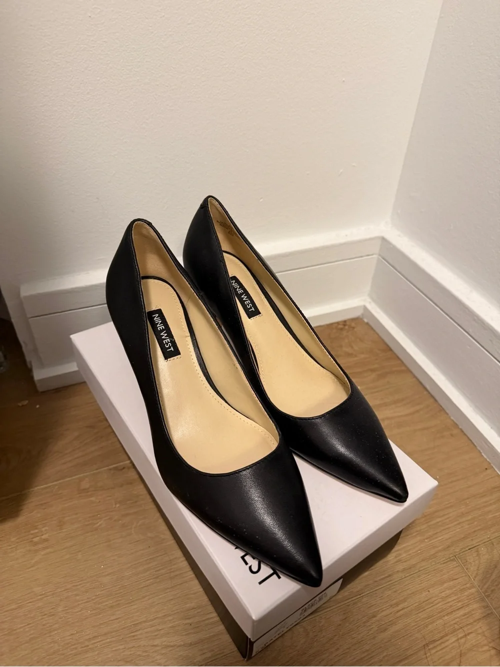 Nine West Black Arlene Pointy Toe Pumps